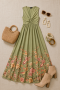 Vestido Maxi Eden - Vista frontal con modelo