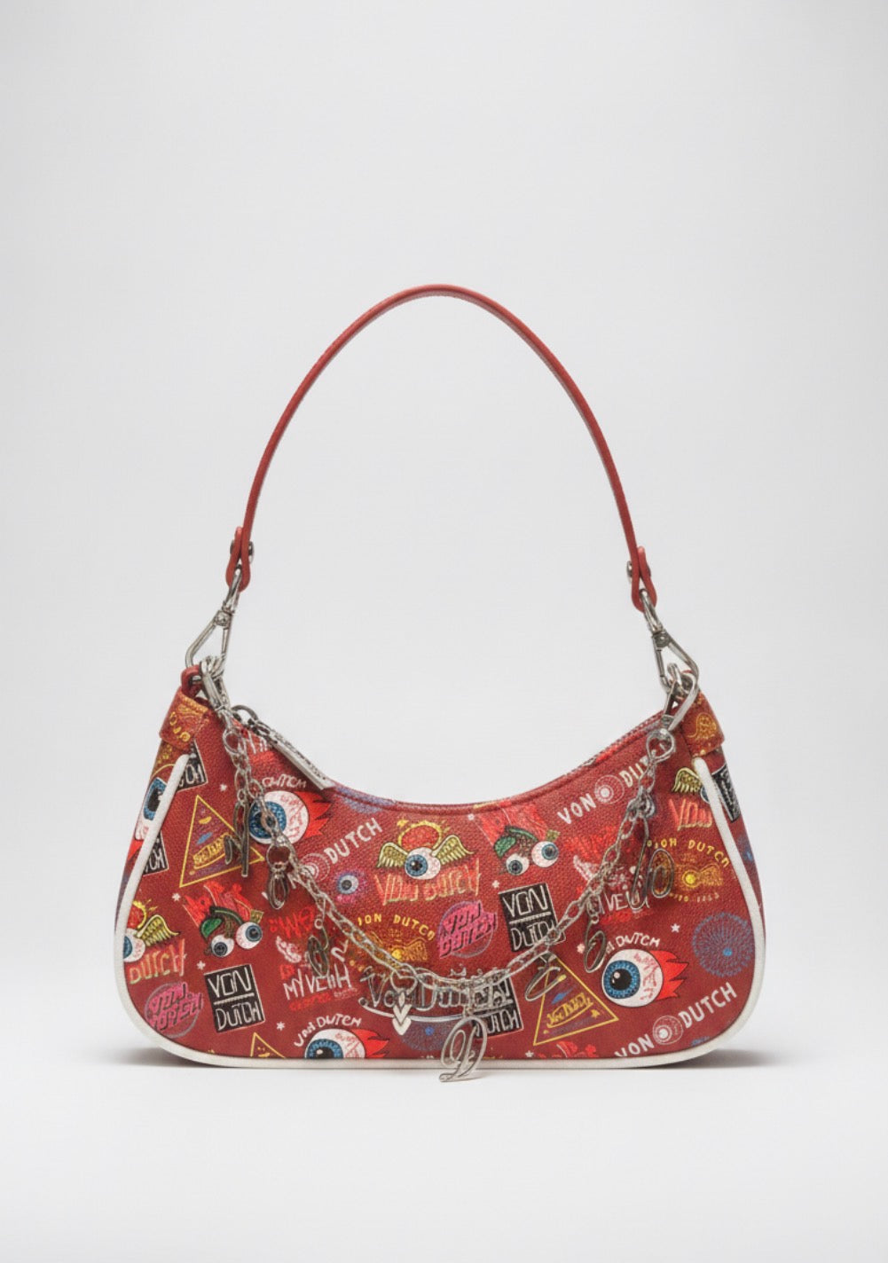 Von Dutch Patch Print Shoulder Bag - producto