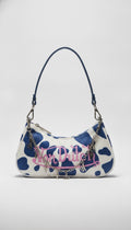 Bolso Von Dutch Cow Print Blue - frente