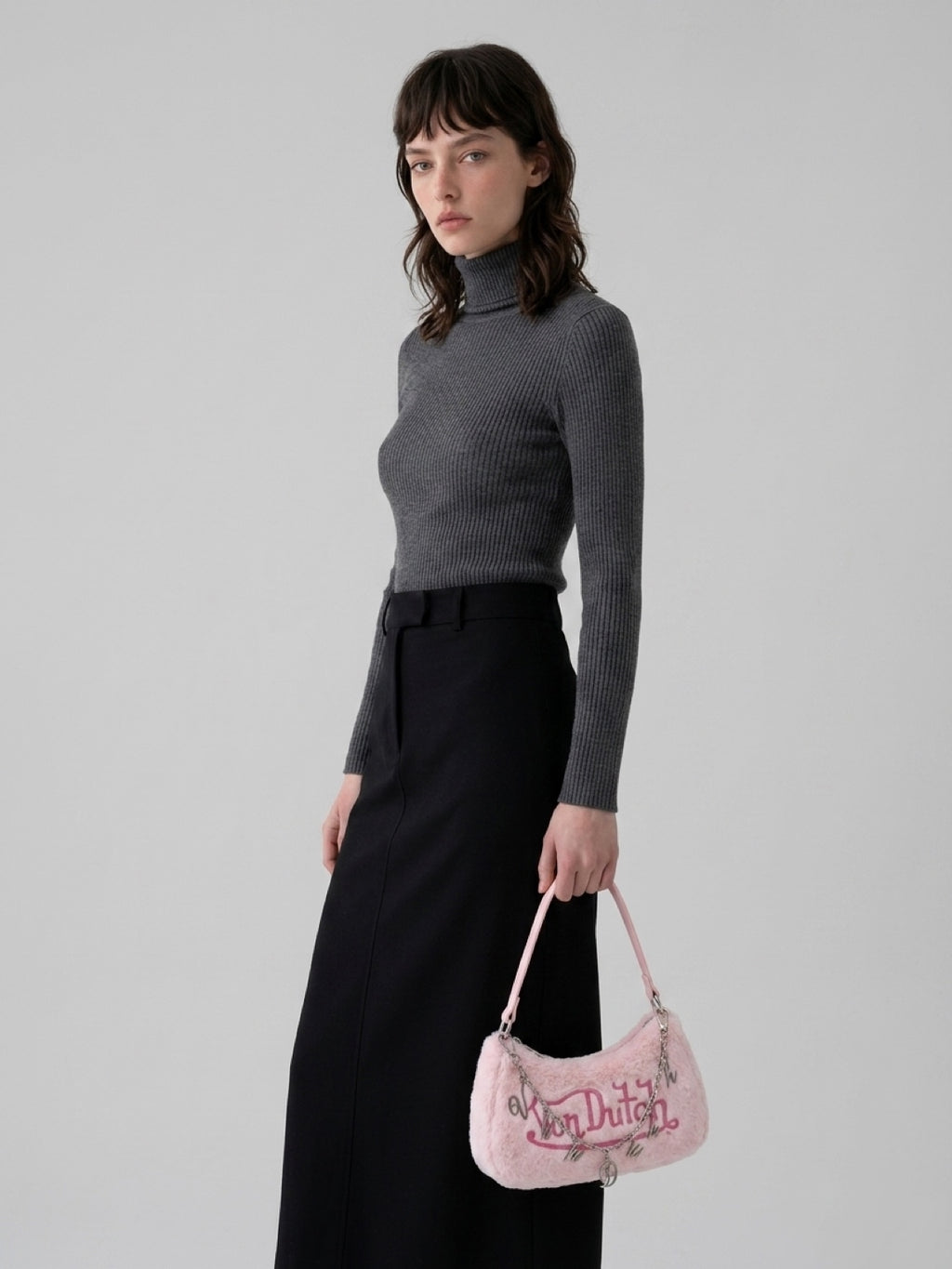 Bolso Von Dutch Fluffy Pink - modelo