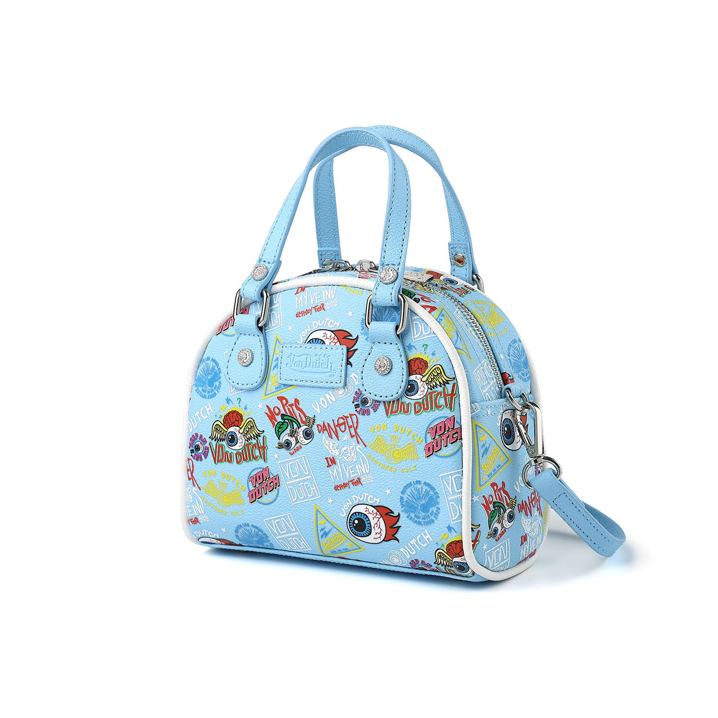 Bolso Bolera Von Dutch Azul - exterior