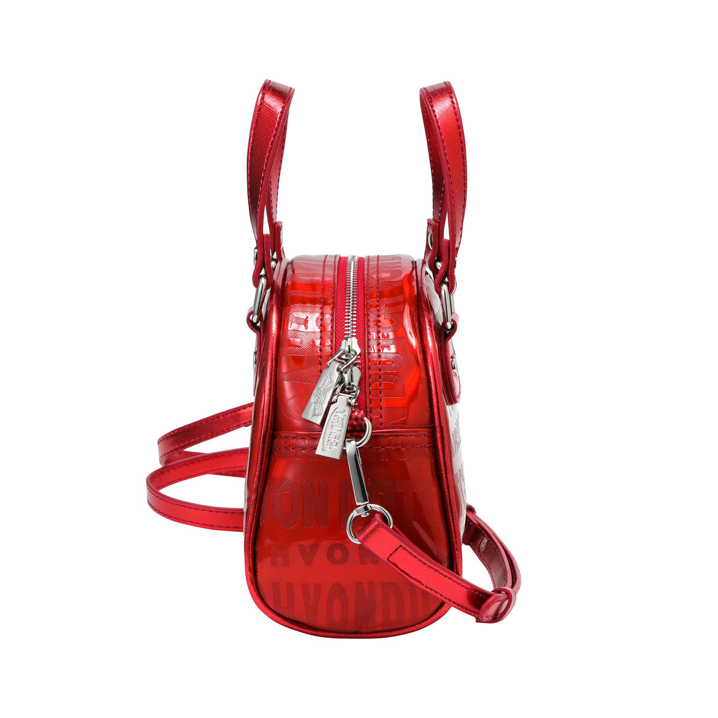 Metallic Red Reflective Bowling Bag