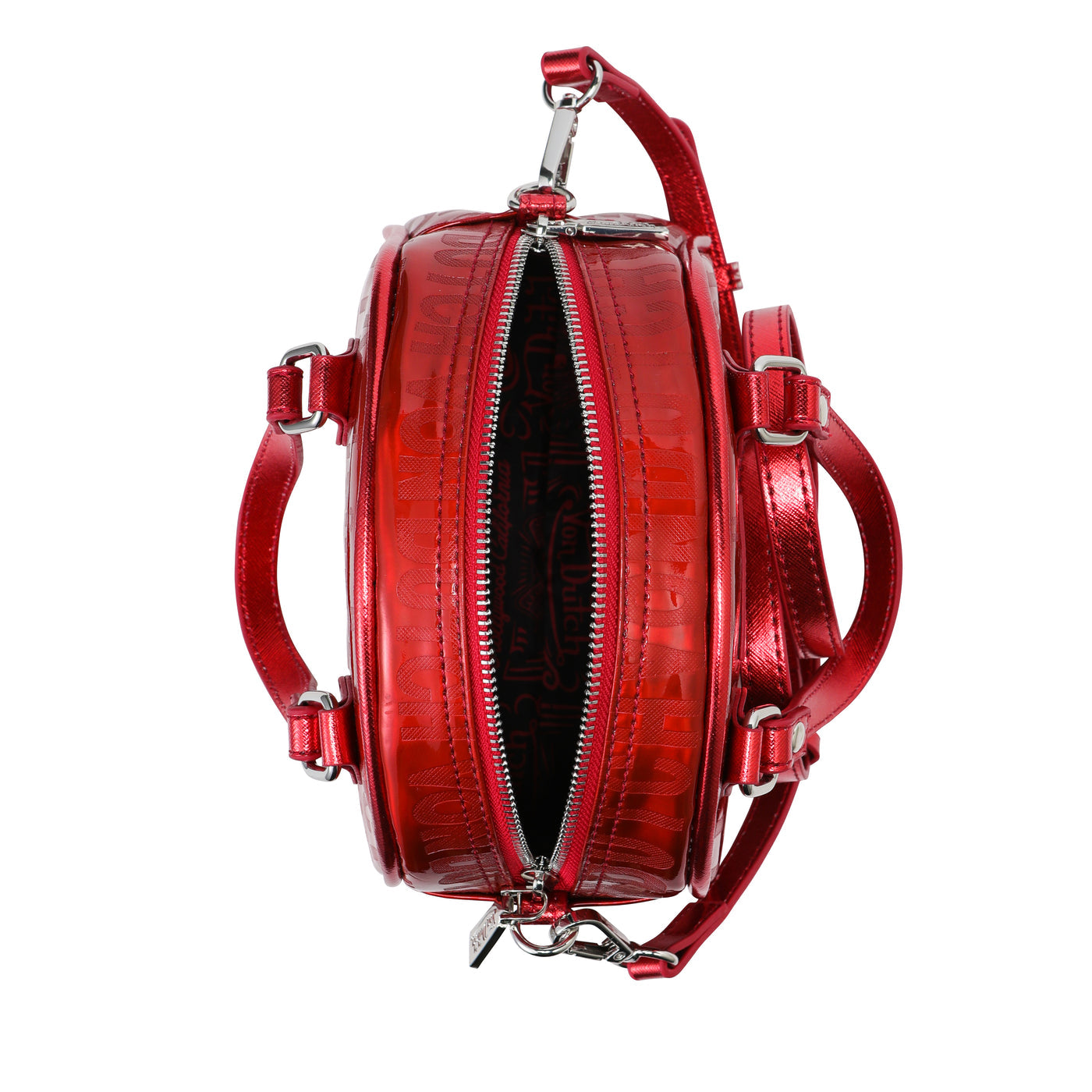 Metallic Red Reflective Bowling Bag
