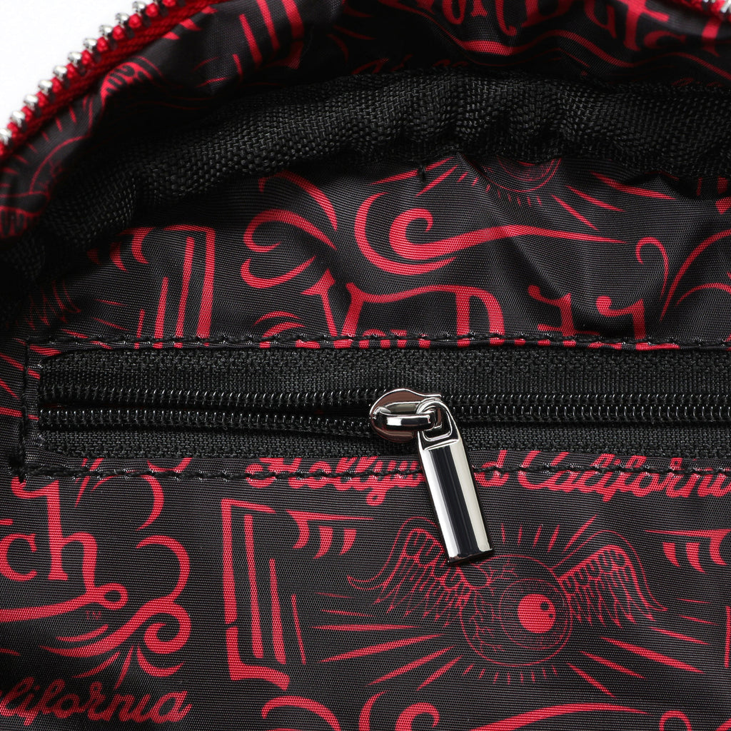 Metallic Red Reflective Bowling Bag
