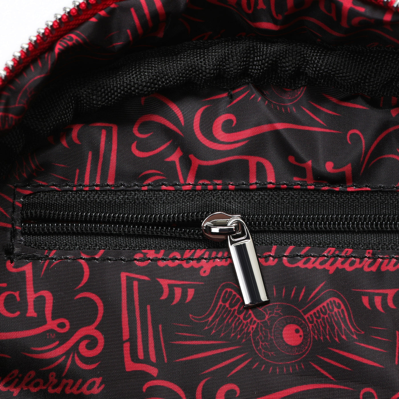 Metallic Red Reflective Bowling Bag
