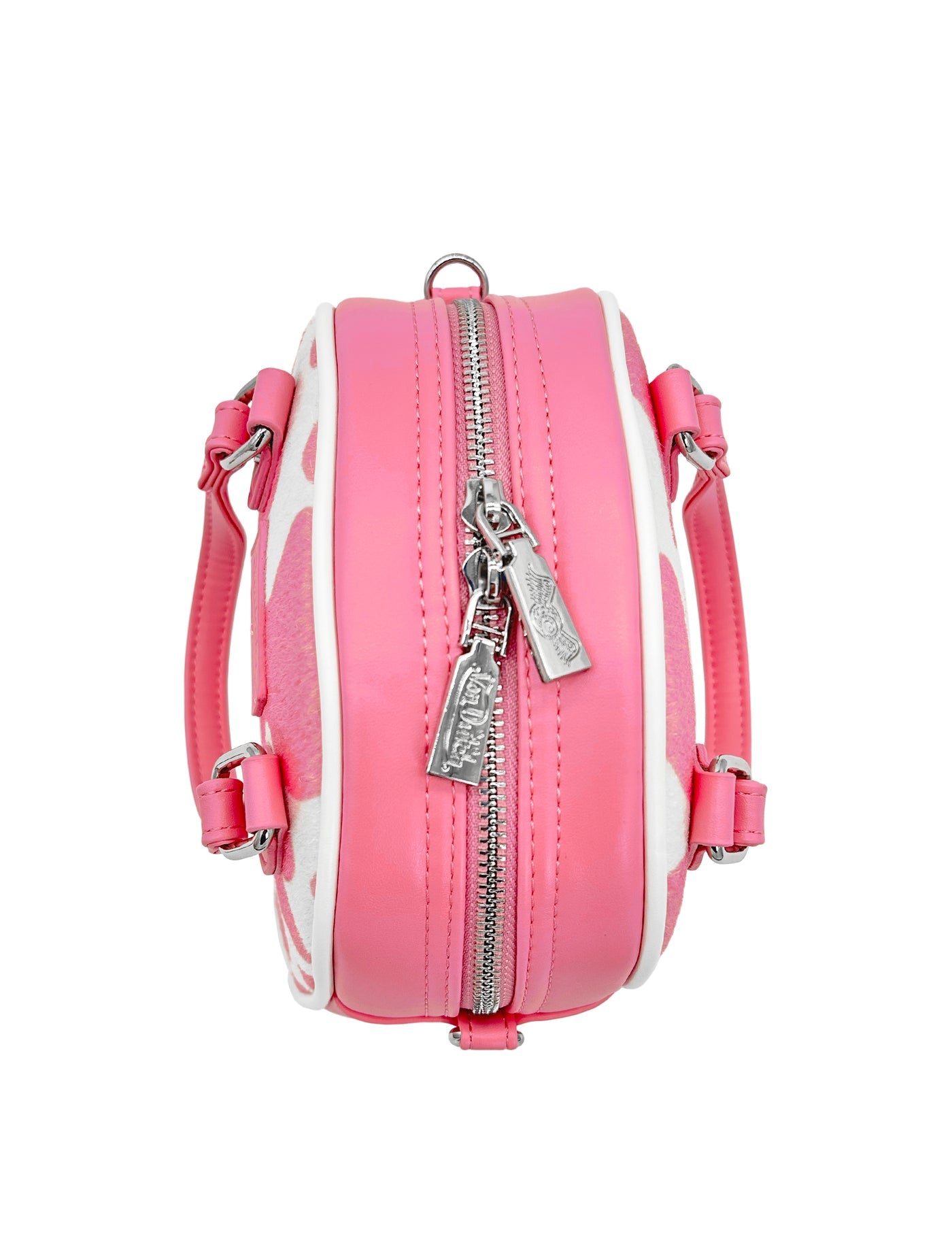 Von Dutch Bowling Bag – Cow Print Rosa Y2K